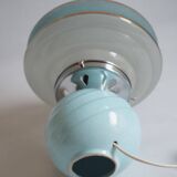 Old blue glass lamp