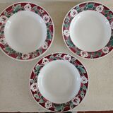 Lot 5 mismatched plates iron earth