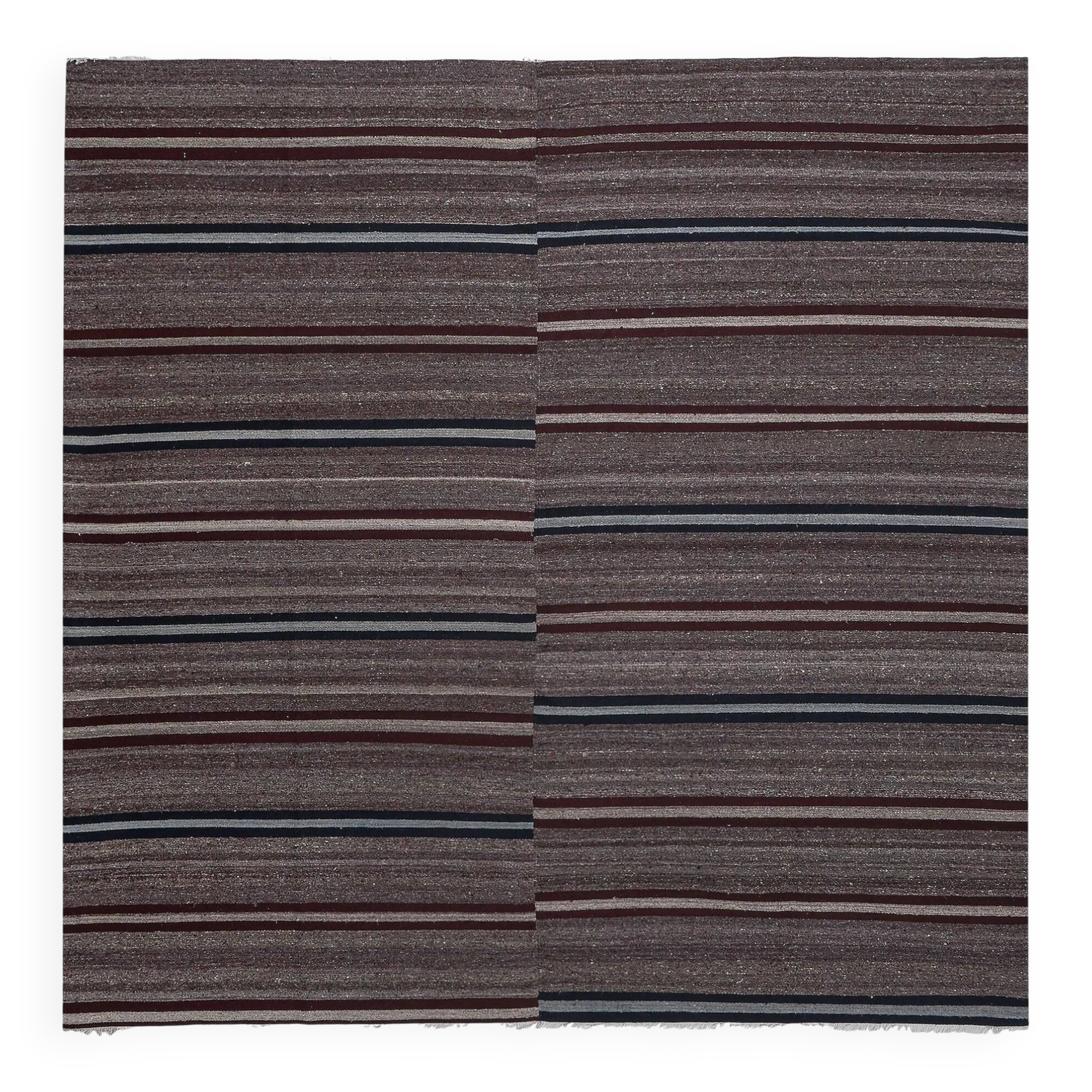 Vintage Turkish kilim handwoven 286x293 cm