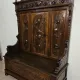 Renaissance bench chest in carved walnut – 19th century