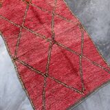 Red Boujad Moroccan rug - 252 x 124 cm