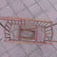 Wooden doll cradle