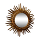 Mid-century italian wooden sun mirror, 1950s