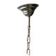 40s pendant chandelier with metal lampshades