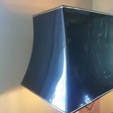 Vintage straw marquetry lamp