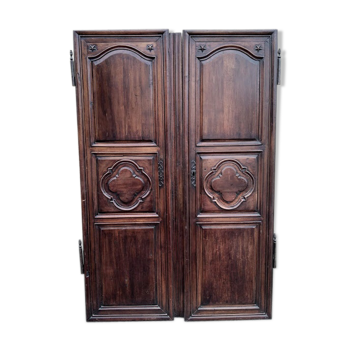 Walnut closet doors