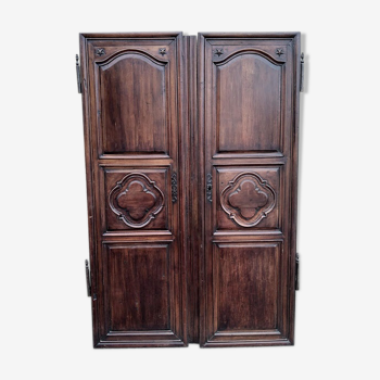 Walnut closet doors