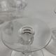 Set of 7 champagne glasses in crystal XIXth