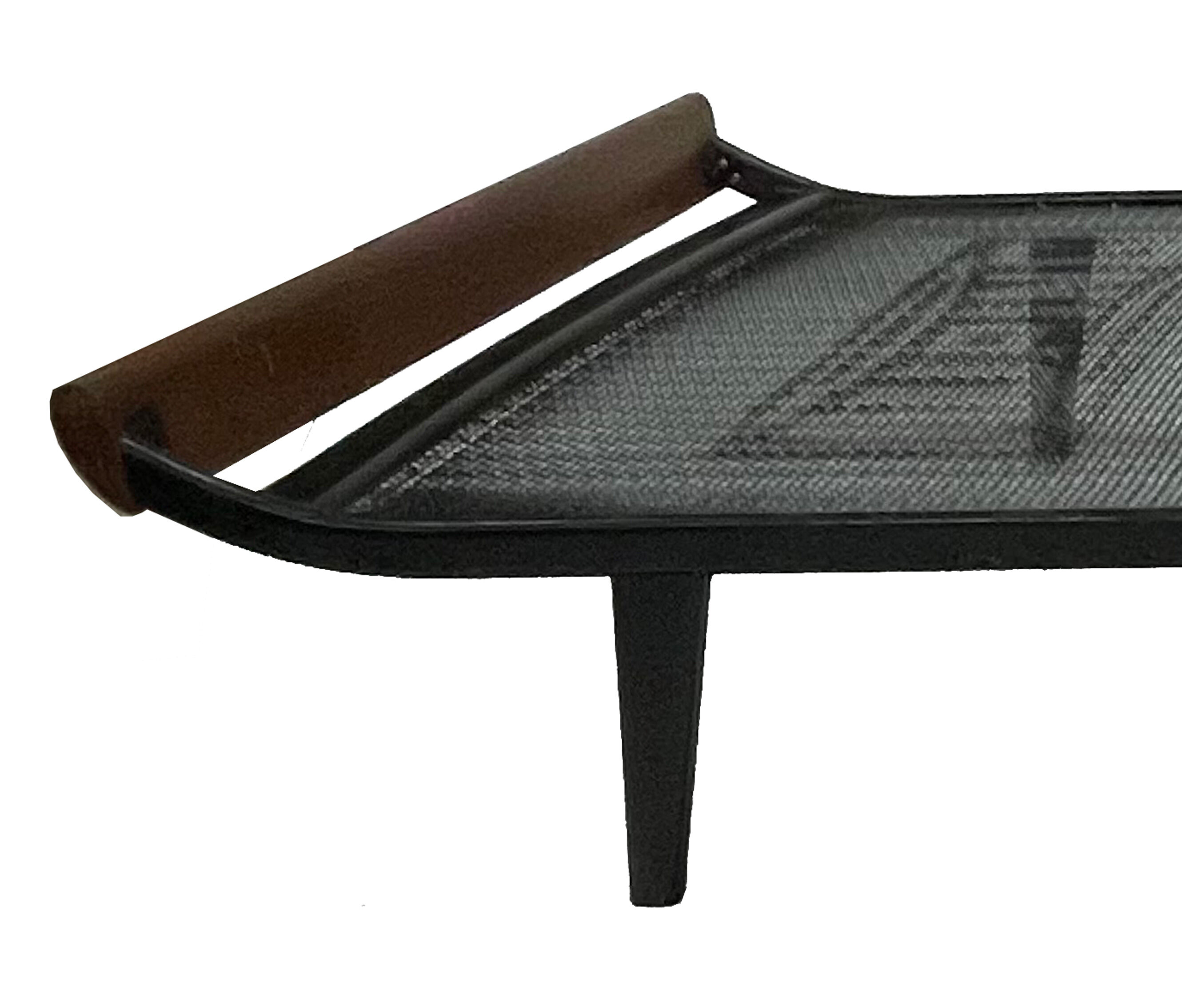 Vintage meridian Auping Cleopatra metal teak design by Dick Cordemeyer