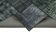 Handmade turkish overdyed 171 cm x 246 cm black patchwork rug