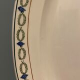 Oval flat Terre de Fer XIXth in St Amand earthenware