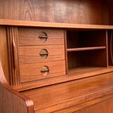 Danish library and its teak secretary 1960 by Johannes Sorth