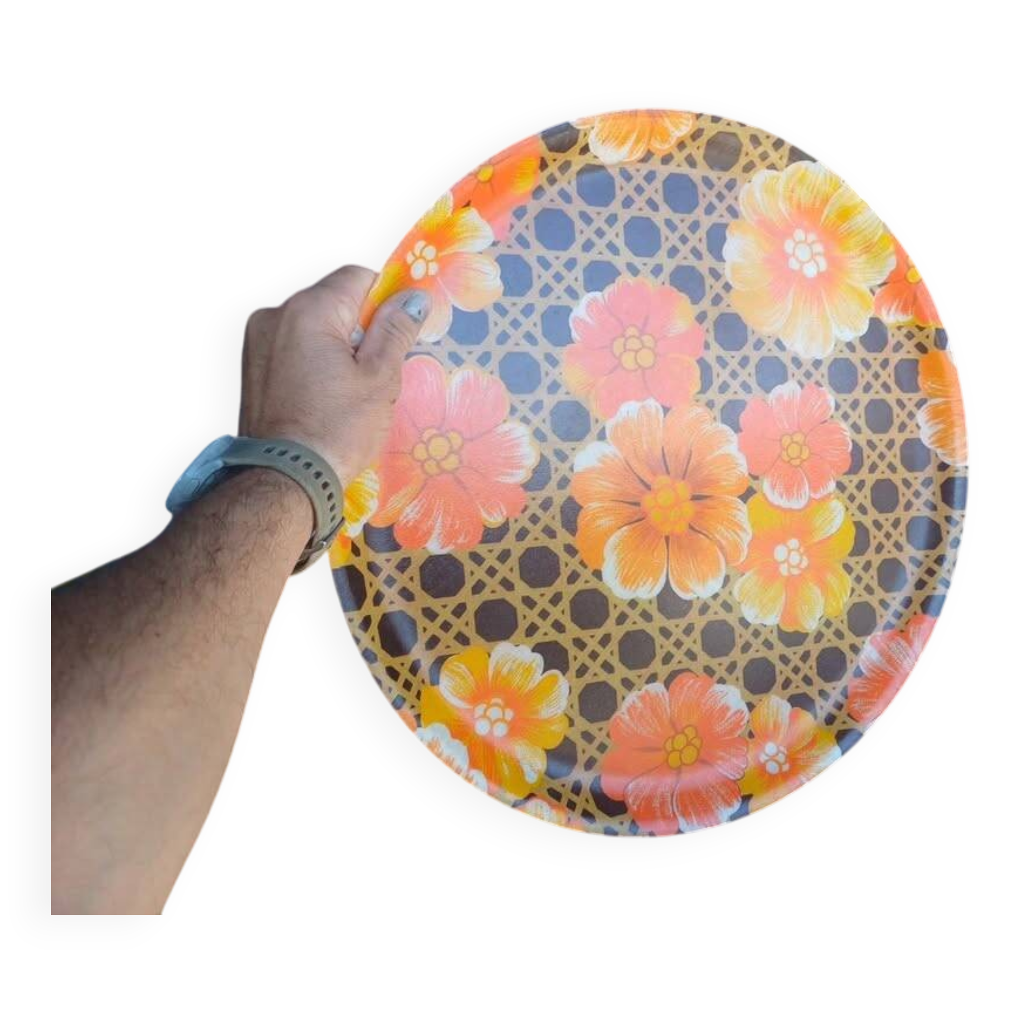 Magnificent vintage fiberglass tray