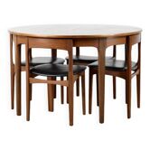 Midcentury Extending Round Teak Table And Chairs From Nathan. Modern / Dani