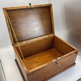 Biedermeier Box in Walnut on Oak, South Germany, 1850