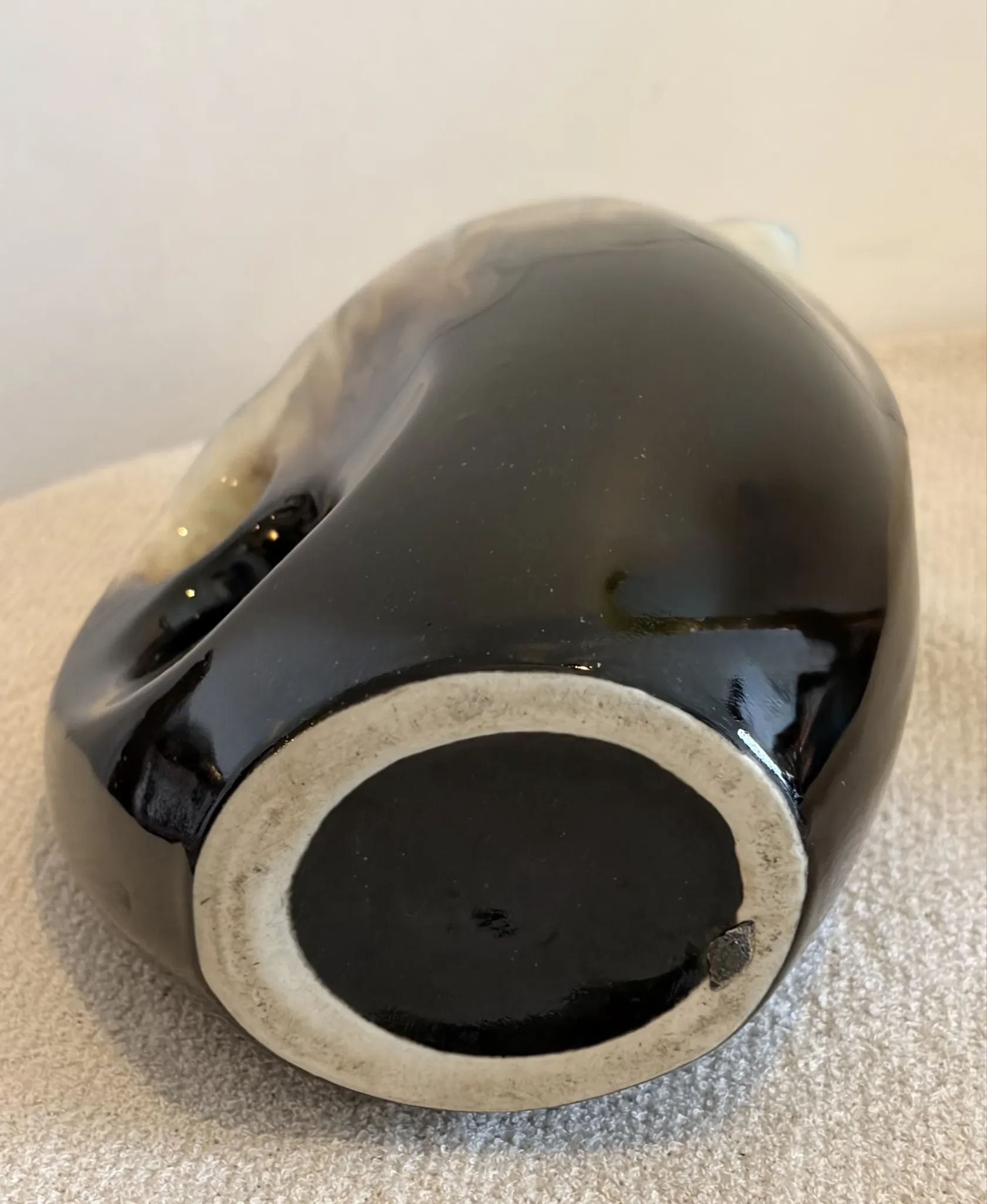 Mid-Century Modern "Forme Libre" Ceramic Pitcher Vase — 1960s