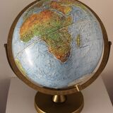 Globe in relief 70s