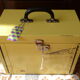 COLUMBIA - suitcase vintage 50/60s yellow metal Binder