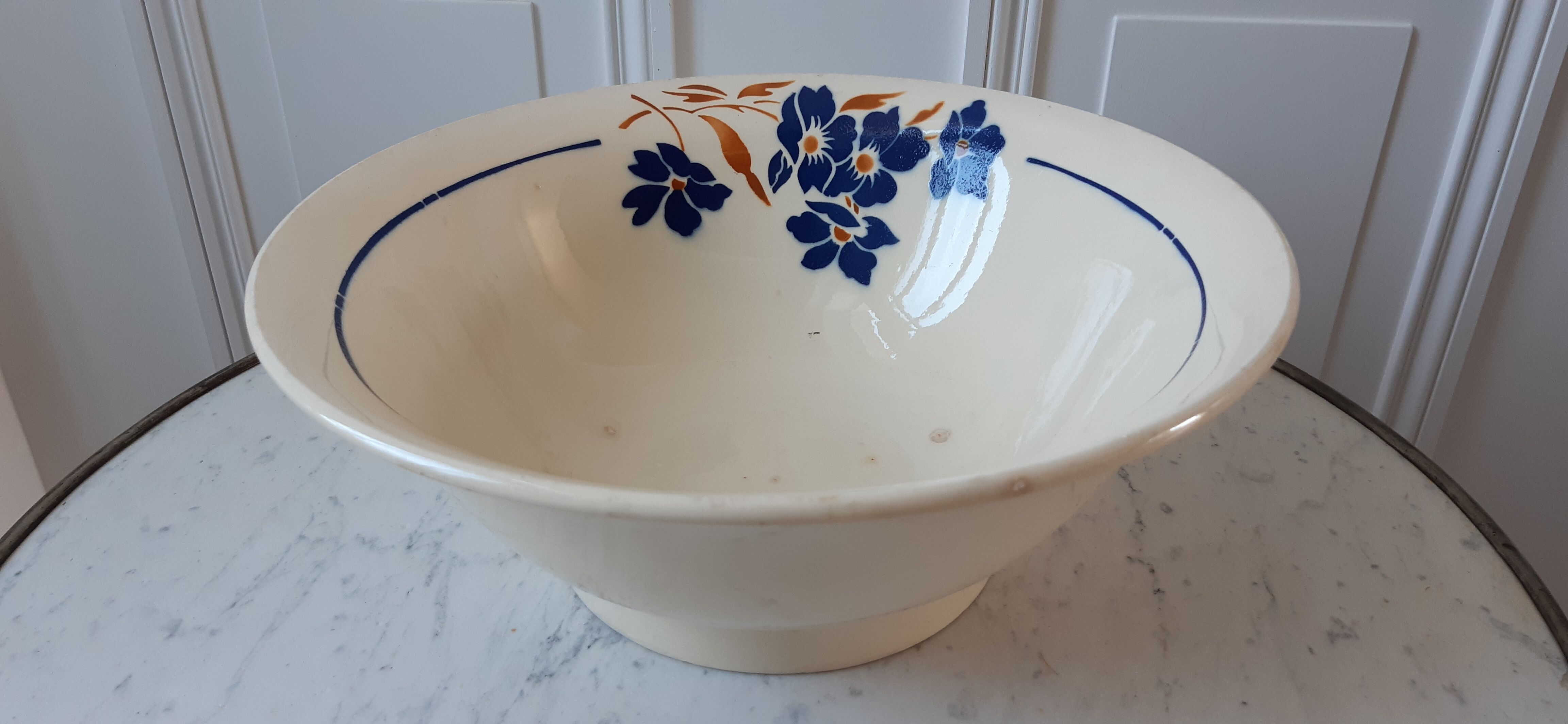 Salad bowl Badonviller model "Tunis" years 30-40