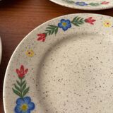 Set of 4 dessert plates Tulowice – Vintage Polish ceramics fl