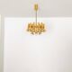 Brass Chandelier by Gaetano Sciolari