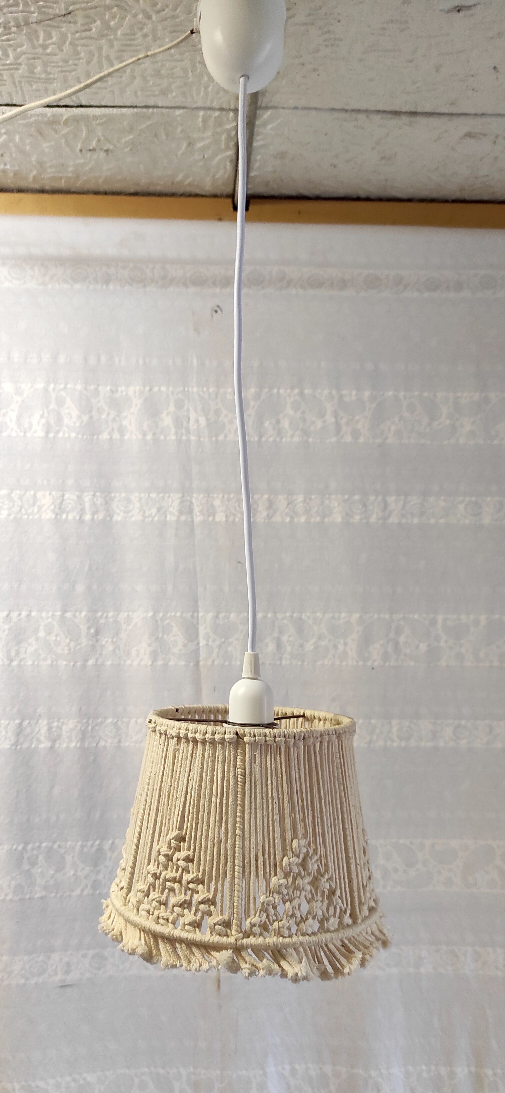 Suspension in macramé – 60s/70s
