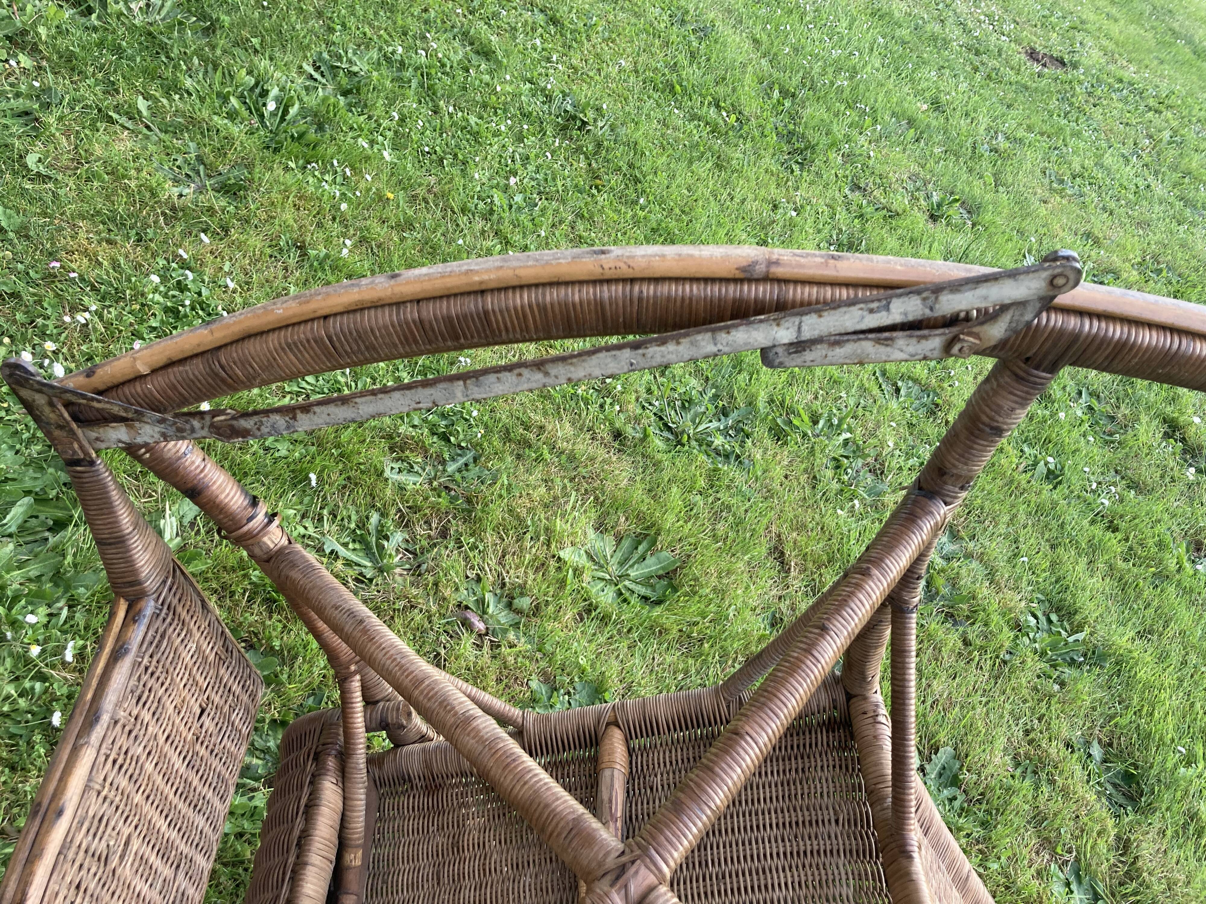 Former rattan rocking-chair chair