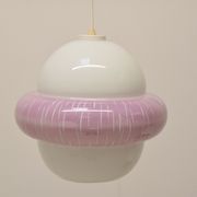 Suspension en verre du milieu du siècle, années 1960