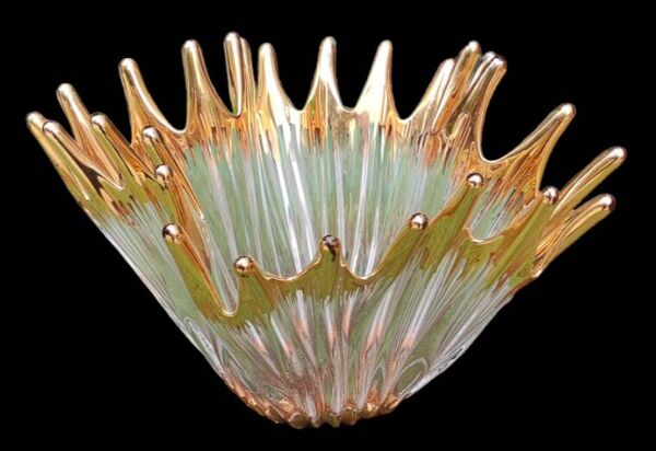 Ancienne grande coupe vase cristal de Bayel