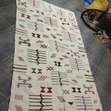 Azilal rug with geometric diamonds