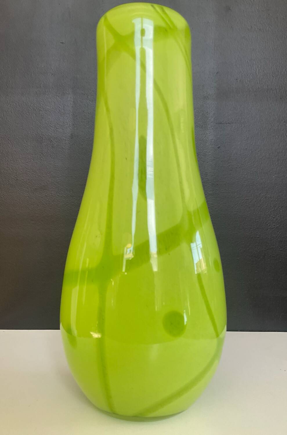 Vintage glass paste vase