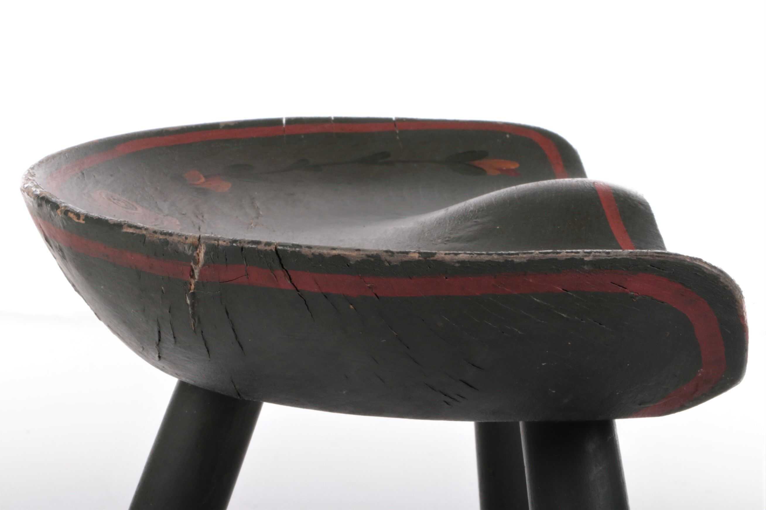 Vintage 1950s tripod stool by Mogens Lassen.