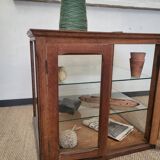 Old oak counter display case