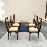 Set de 6 chaises inspiration scandinave 1960
