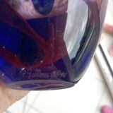Vase signed Pierre Gallou glassware of art of Amboise