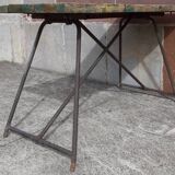 Folding workshop table