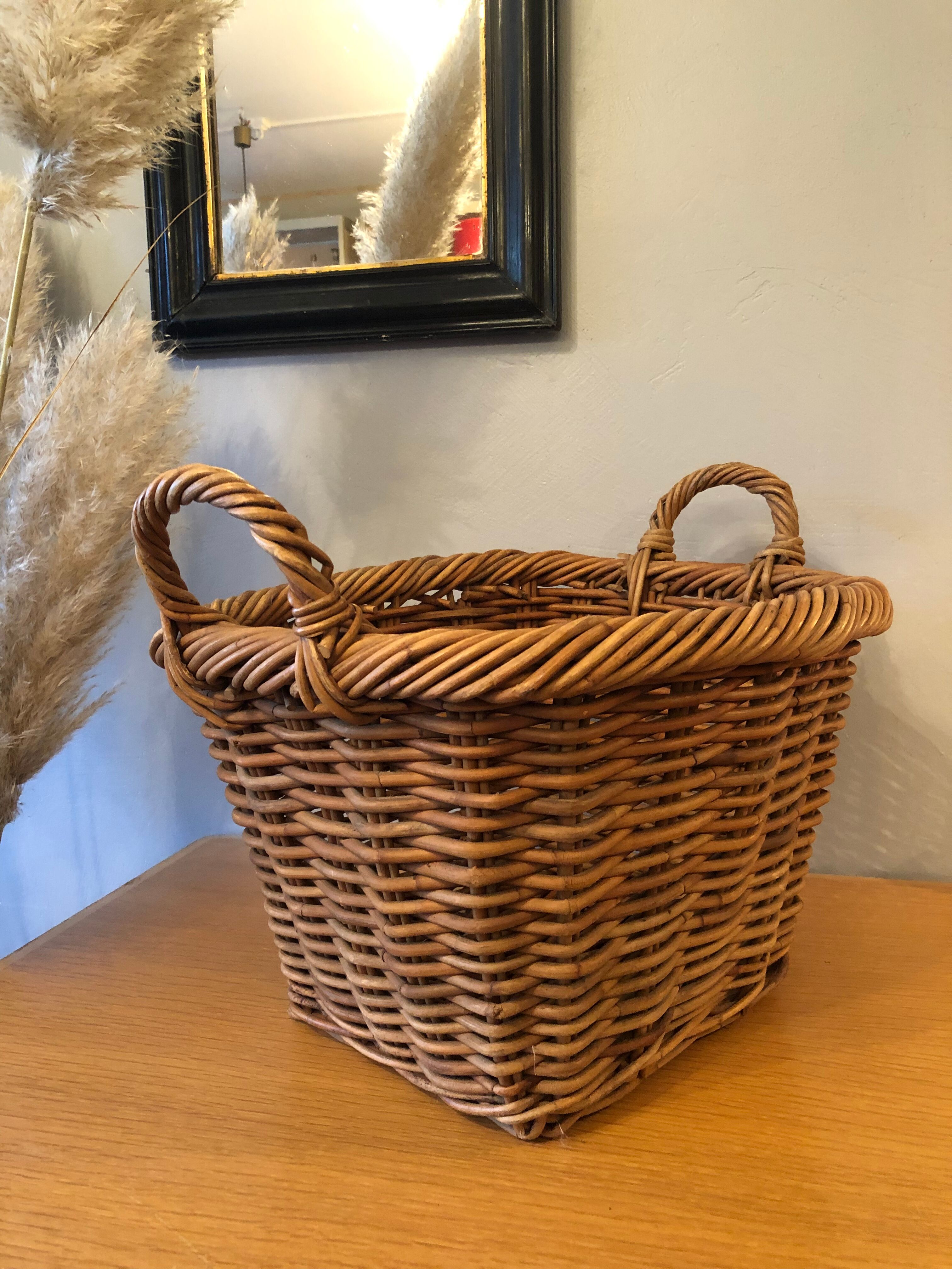 Old rattan basket