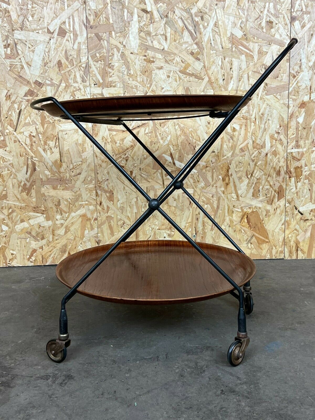 60s 70s teak serving trolley Jie Gantofta String Serving Trolley Sweden 60s