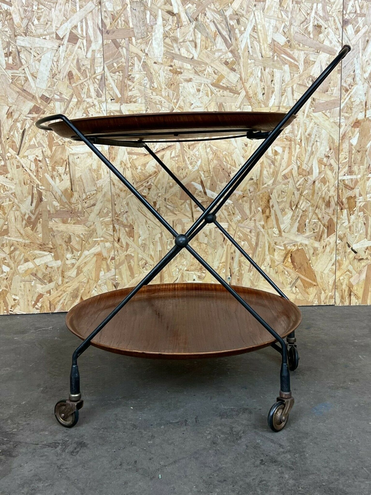 60s 70s teak serving trolley Jie Gantofta String Serving Trolley Sweden 60s