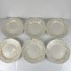 Set of 6 flat plates GIEN, Primefleur creation, model "Constellation", 1950.