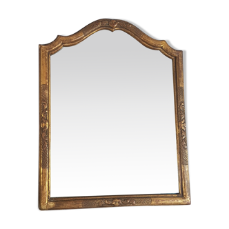 Old mirror with old frame whirred