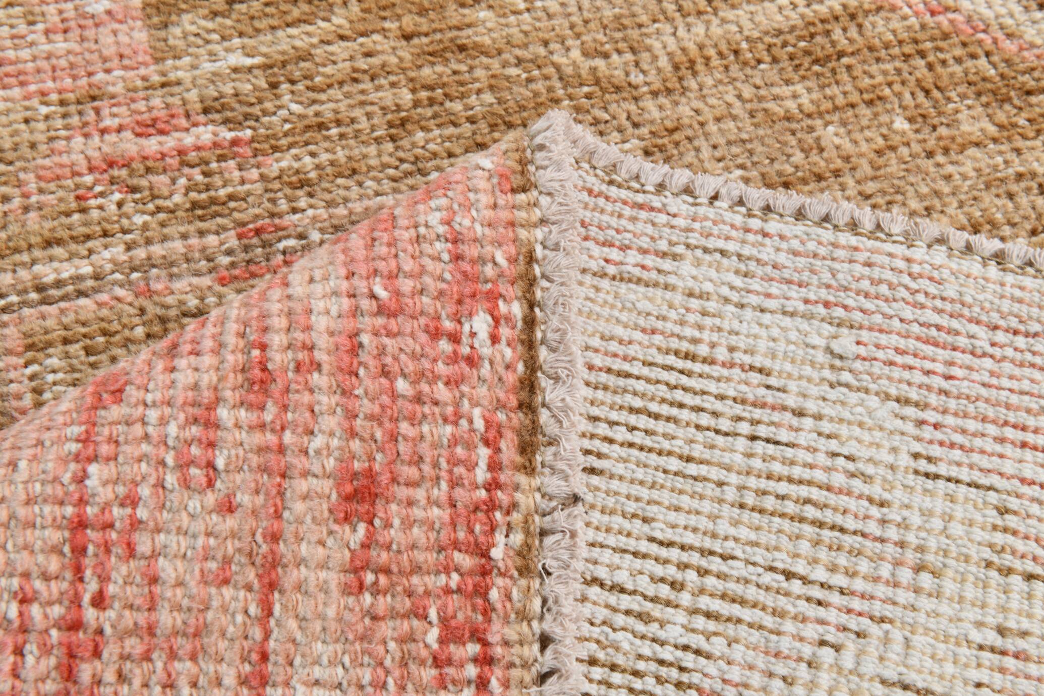 Mid Century Turkish Vintage Runner Rug, 86x325Cm