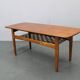 Danish midcentury coffee table with teak veneer and oak base, 1960s