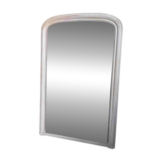 Miroir blanc patiné en chêne