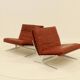2 Easy Chairs Model BO 561 by Preben Fabricius & Jorgen Kastholm for BO-EX 1960s