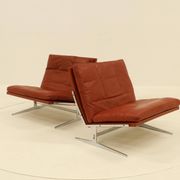 2 Easy Chairs Model BO 561 by Preben Fabricius & Jorgen Kastholm for BO-EX 1960s