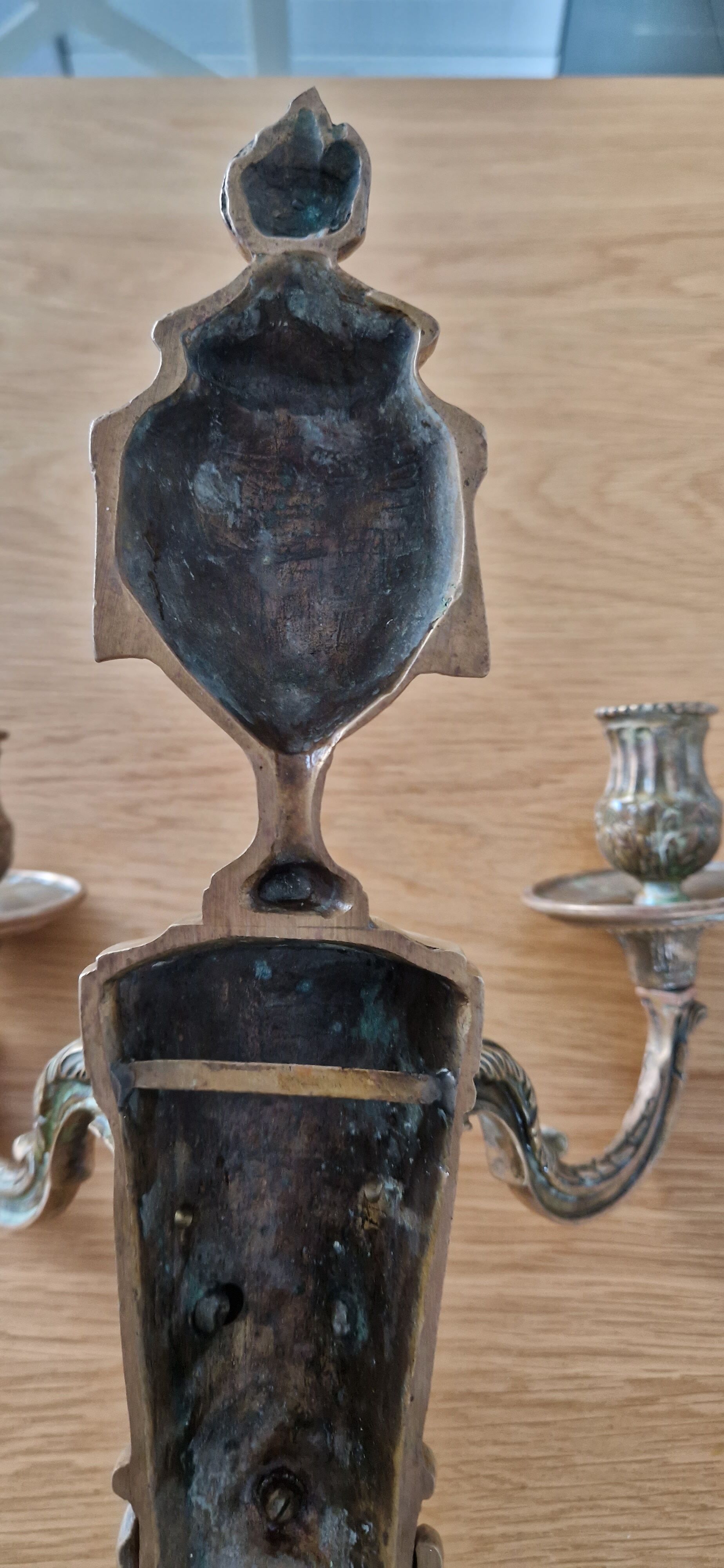 Napoleon III era bronze wall lamp