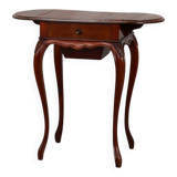 Late 19th‑Century French Louis XV Style Walnut Side Table with Drawer and S