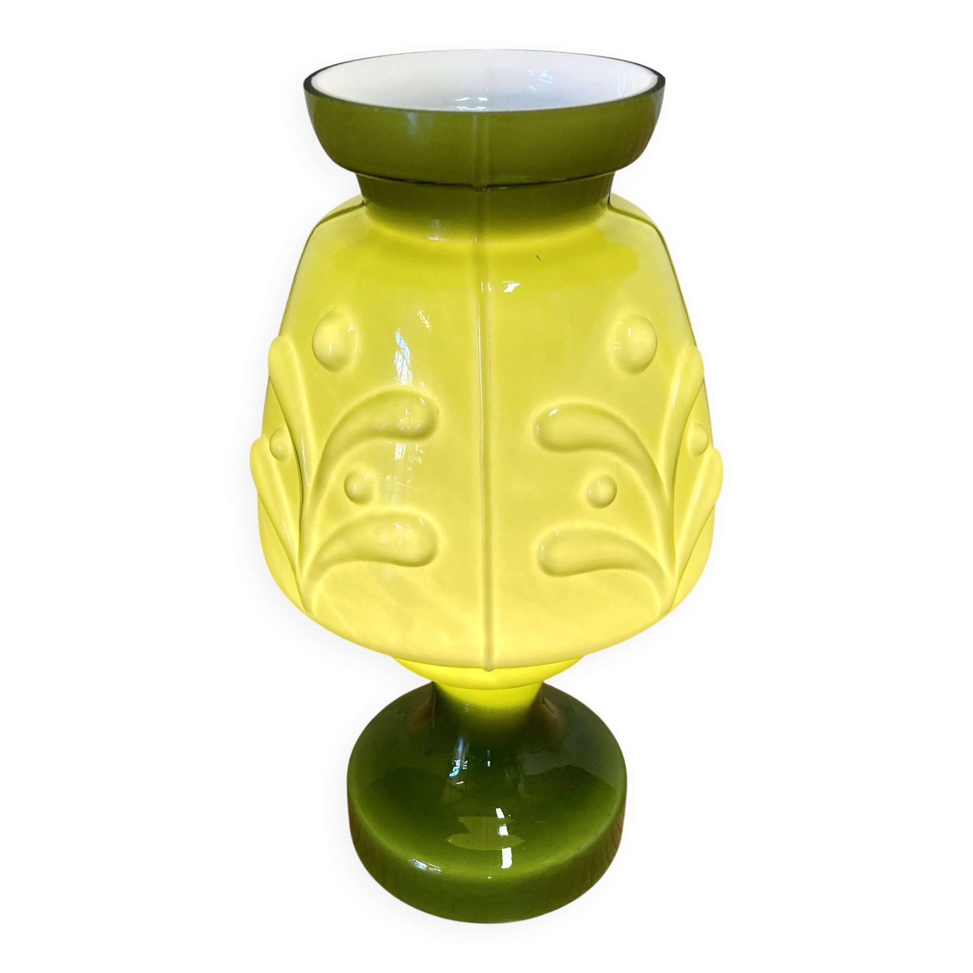 Glass lamp "design 1950".