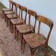 Series of 6 vintage restaurant bistro chairs - 1950s